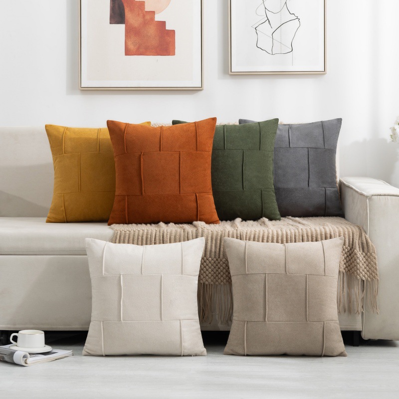 Pillow Cover 20X20 - 45x45CM Backrest Pillowcase Frosted Velvet Throw