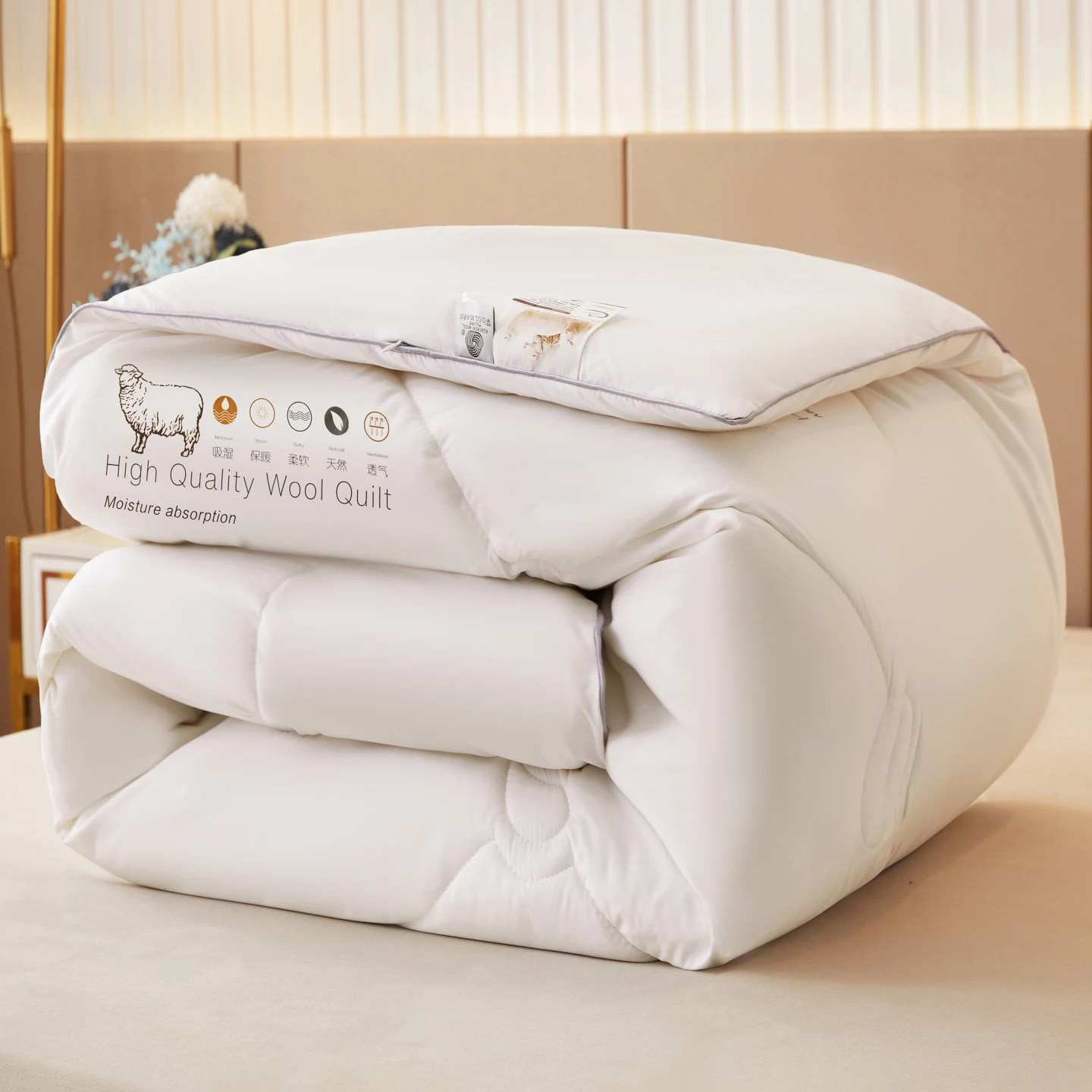 Luxury 100% Wool Quilt Core Au - Duvet Insert White review and price