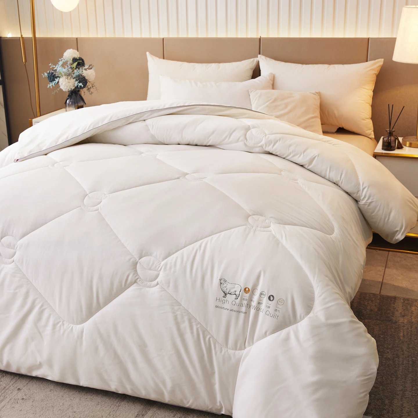 Luxury 100% Wool Quilt Core Au - Duvet Insert White review and price