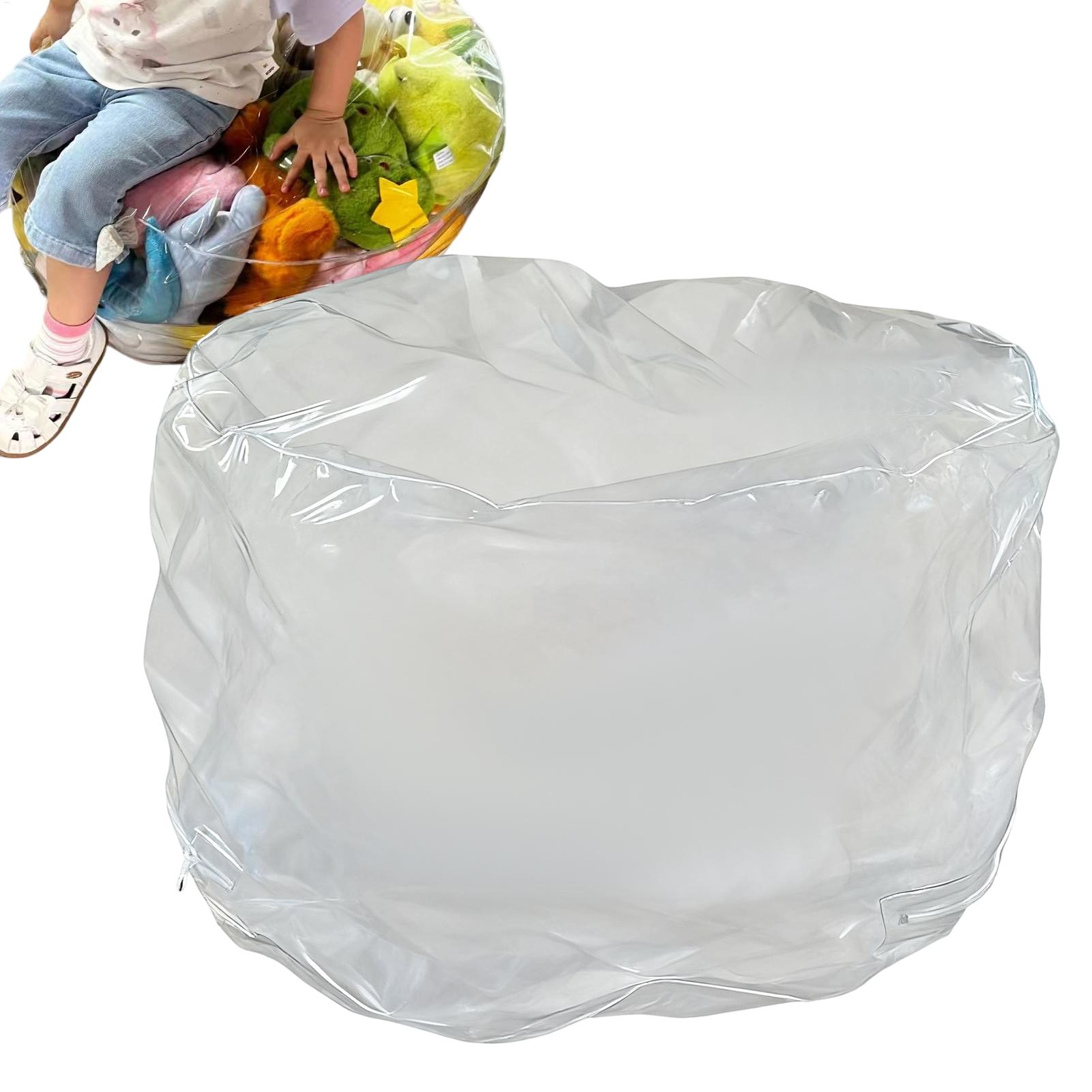 Clear Animal Storage Chair Plu - Floor Cushion Pouf review and price