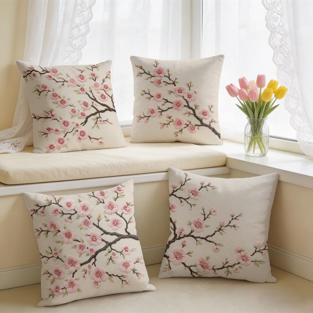 2D Print Oriental Sakura Flora - Pillow Cover 20X20 review and price