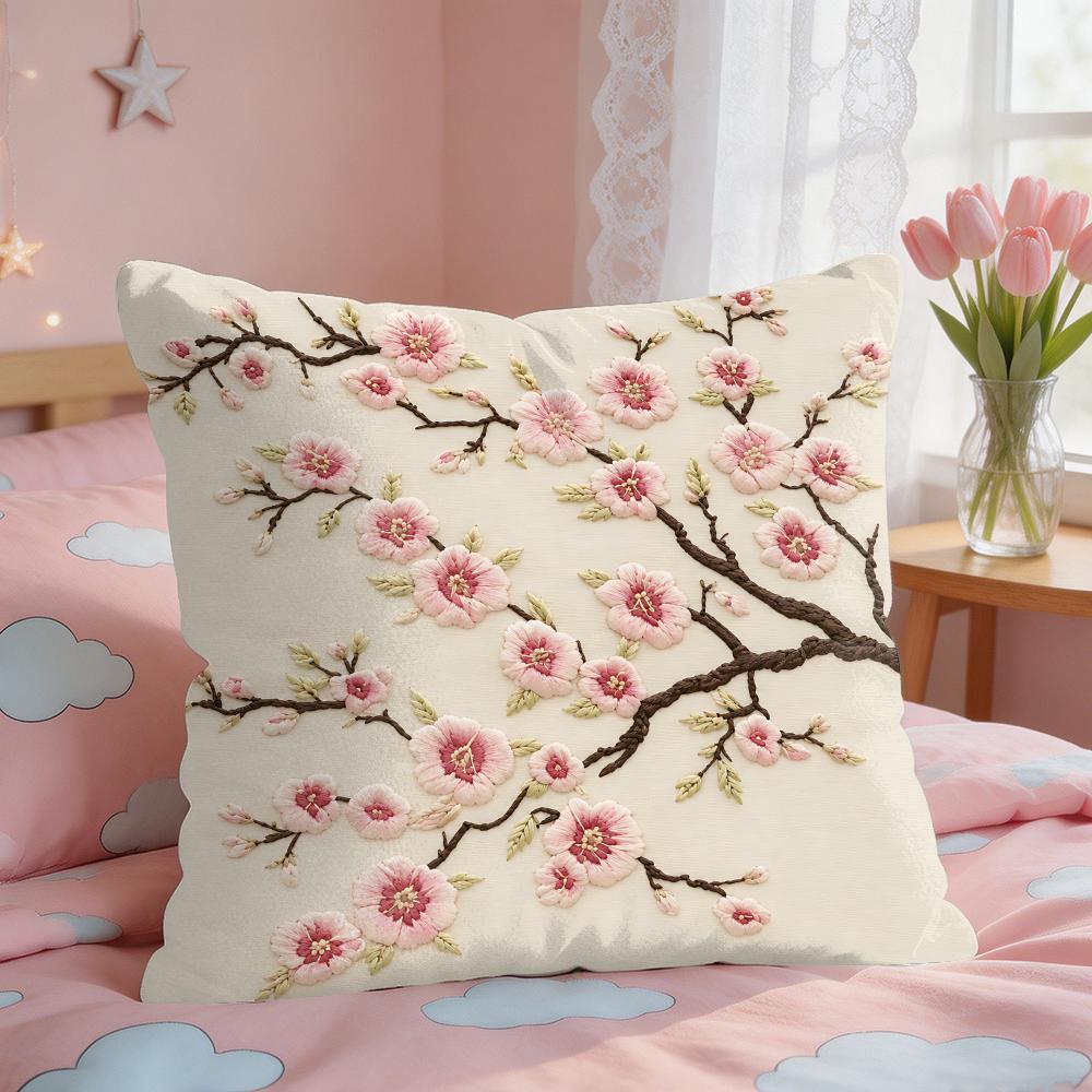 2D Print Oriental Sakura Flora - Pillow Cover 20X20 review and price
