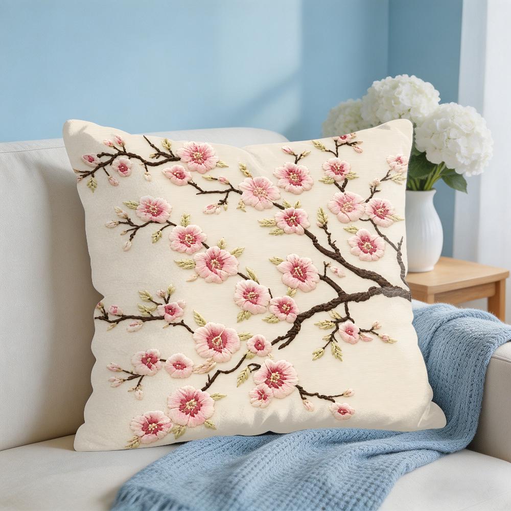2D Print Oriental Sakura Flora - Pillow Cover 20X20 review and price