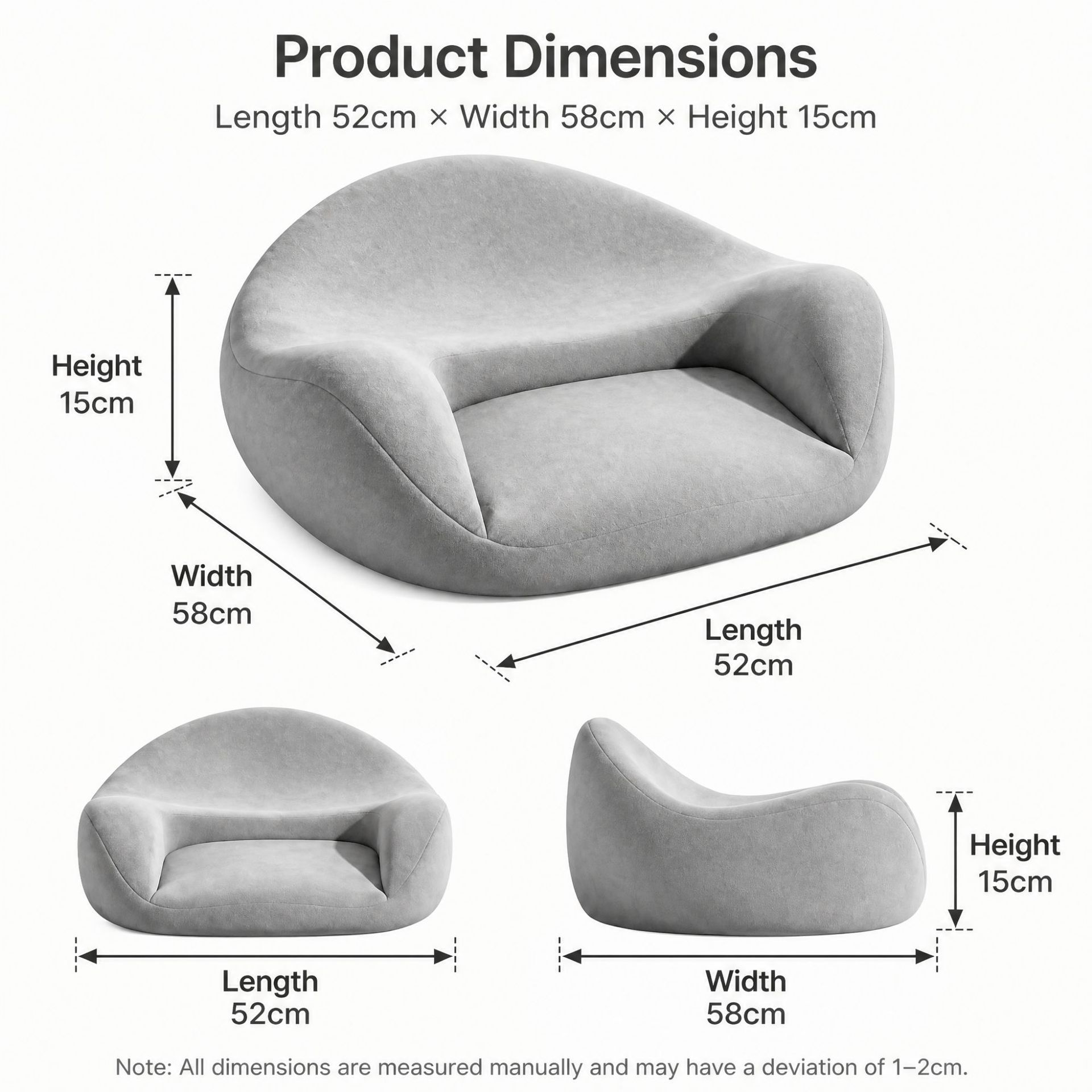 Memory Foam Meditation Cushion - Floor Cushion Pouf review and price