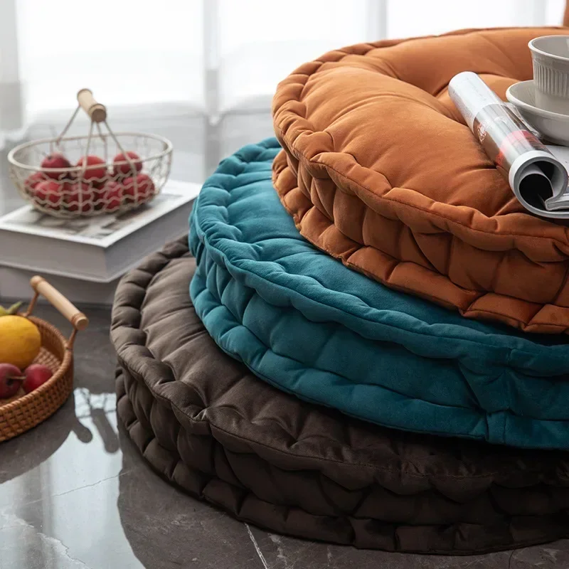 60x60cm Nordic Plain Velvet Ta - Floor Cushion Pouf review and price