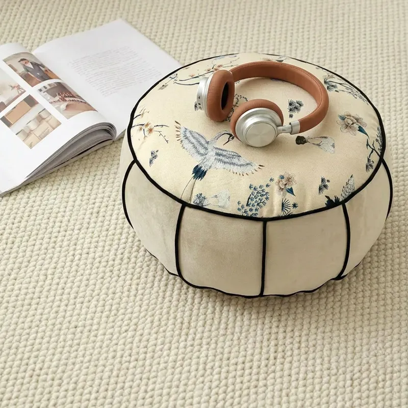 Round Chinese Style Floor Pouf - Floor Cushion Pouf review and price
