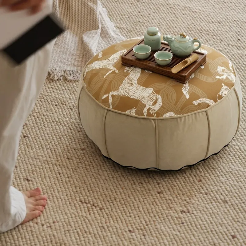 Round Chinese Style Floor Pouf - Floor Cushion Pouf review and price