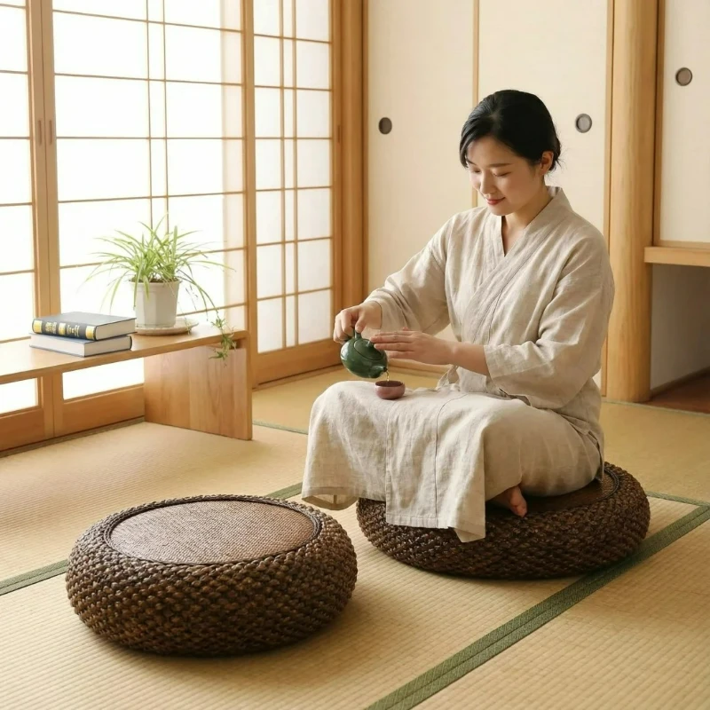 Handmade Straw Rattan Floor Cu - Floor Cushion Pouf review and price